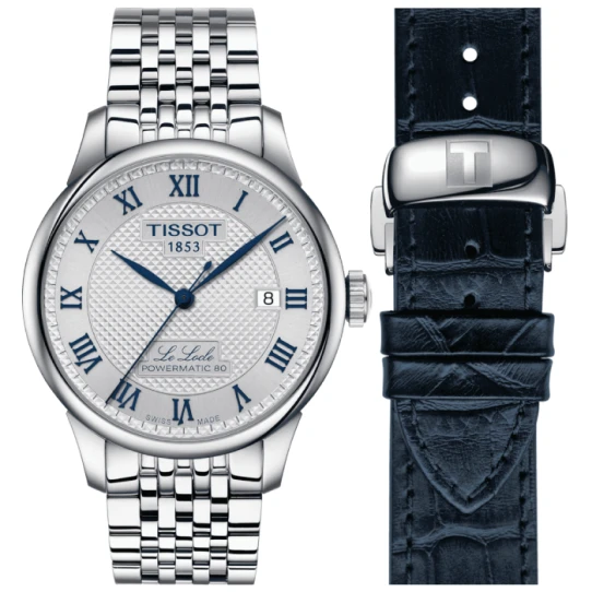 Мъжки ръчен часовник с автоматичен механизъм - корпус от Стомана - Стоманена верижка - цвят Сив