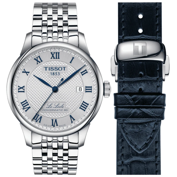 Мъжки ръчен часовник с автоматичен механизъм - корпус от Стомана - Стоманена верижка - цвят Сив