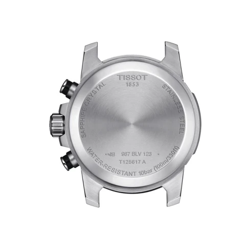 Мъжки ръчен часовник с кварцов механизъм - корпус от Стомана и алуминий - Естествена кожа - цвят Черен Черен