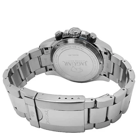 Мъжки ръчен часовник с кварцов механизъм - корпус от Стомана - Стоманена верижка - цвят Черен Сив