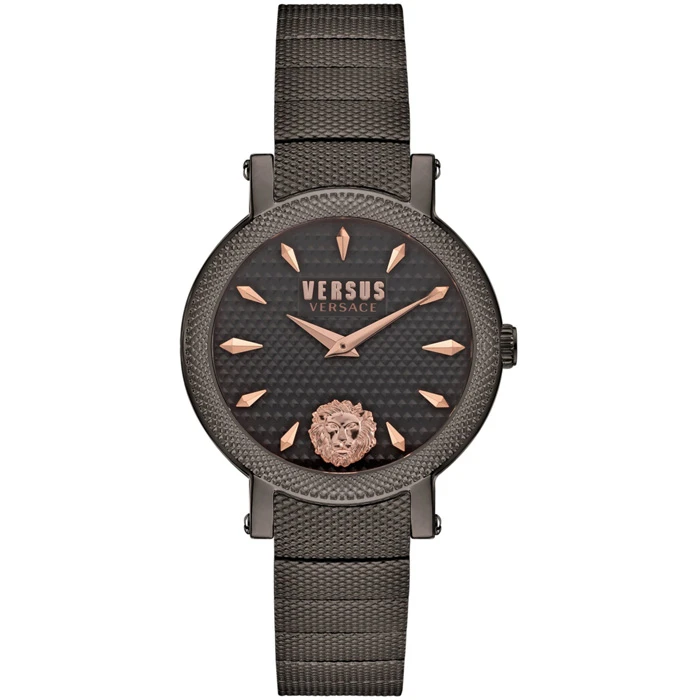 Дамски ръчен часовник с кварцов механизъм - корпус от Стомана - Стоманена верижка - цвят Черен Черен