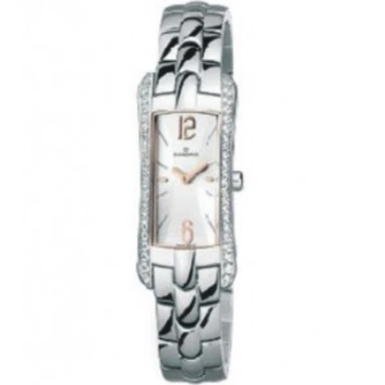 Дамски ръчен часовник с кварцов механизъм - корпус от Стомана - Стоманена верижка - цвят Сребрист Сив