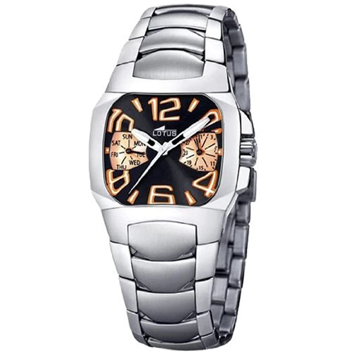 Дамски ръчен часовник с кварцов механизъм - корпус от Стомана - Стоманена верижка - цвят Черен Сив