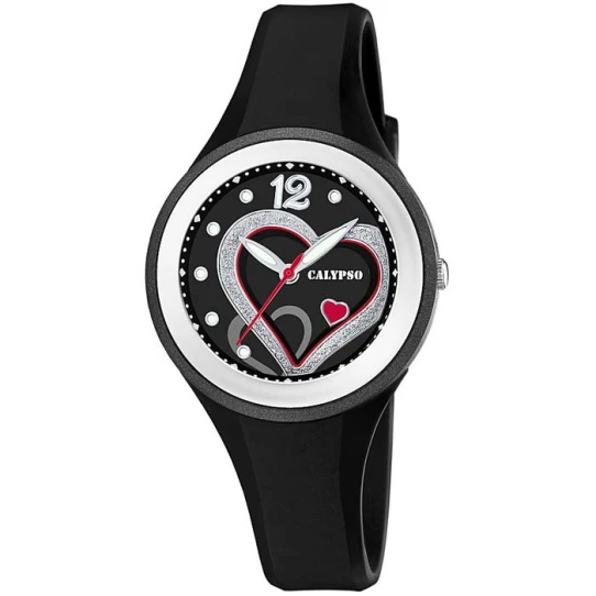 Унисекс ръчен часовник с кварцов механизъм - корпус от Полимер - Полимер - цвят Черен Черен