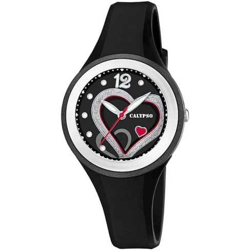 Унисекс ръчен часовник с кварцов механизъм - корпус от Полимер - Полимер - цвят Черен Черен