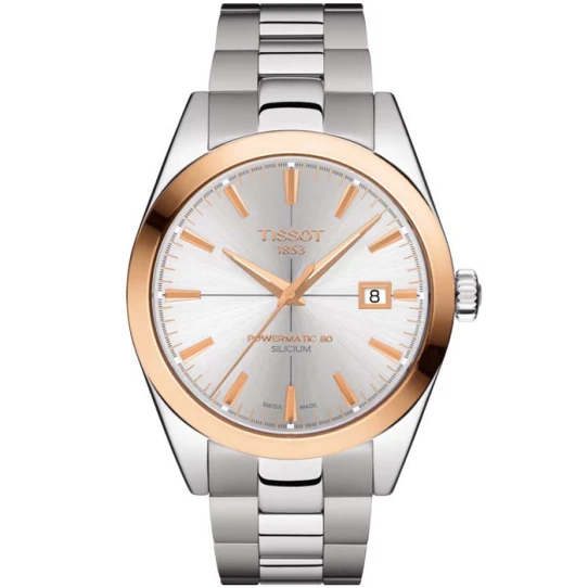 Мъжки ръчен часовник с автоматичен механизъм - корпус от Стомана - Стоманена верижка - цвят Сив Сив