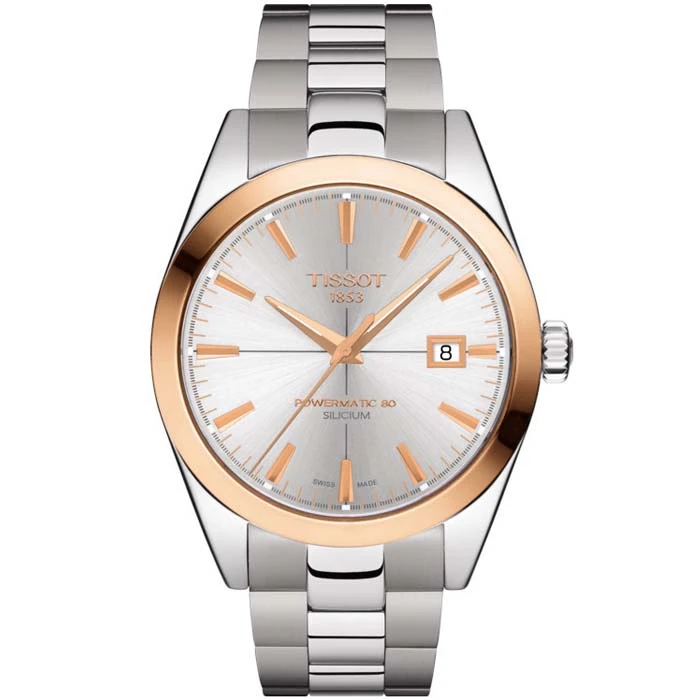 Мъжки ръчен часовник с автоматичен механизъм - корпус от Стомана - Стоманена верижка - цвят Сив Сив