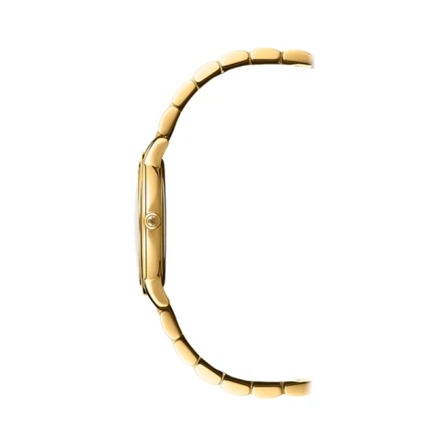 Дамски ръчен часовник с кварцов механизъм - корпус от Стомана - Стоманена верижка - цвят Седеф Злато