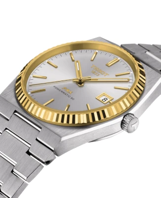 Мъжки ръчен часовник с автоматичен механизъм - корпус от Стомана - Стоманена верижка - цвят Сребрист Сив