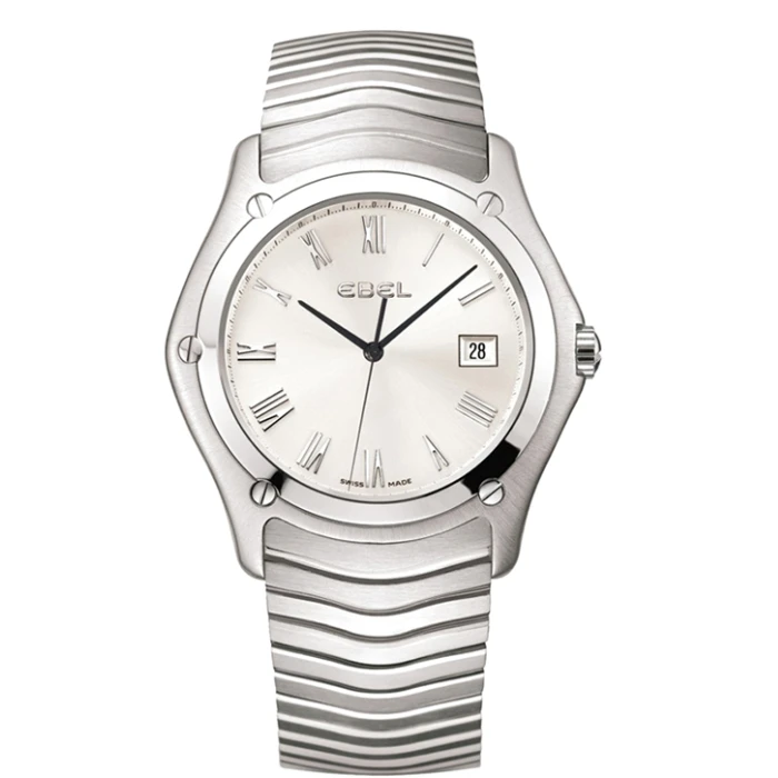 Мъжки ръчен часовник с кварцов механизъм - корпус от Стомана - Стоманена верижка - цвят Сребрист Сив