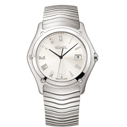 Мъжки ръчен часовник с кварцов механизъм - корпус от Стомана - Стоманена верижка - цвят Сребрист Сив