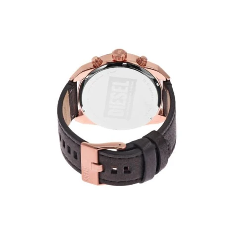 Мъжки ръчен часовник с кварцов механизъм - корпус от Стомана - Естествена кожа - цвят Черен Черен