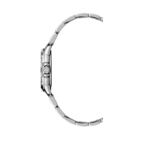 Дамски ръчен часовник с кварцов механизъм - корпус от Стомана - Стоманена верижка - цвят Син Сив