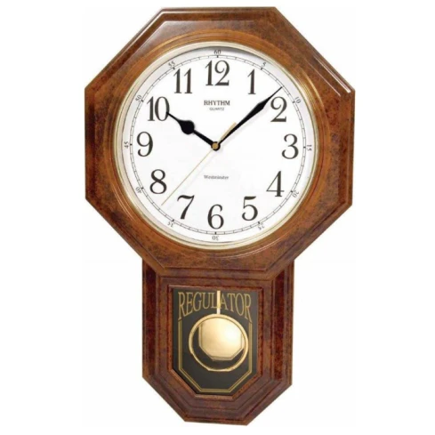 Унисекс стенен часовник с кварцов механизъм - цвят Бял