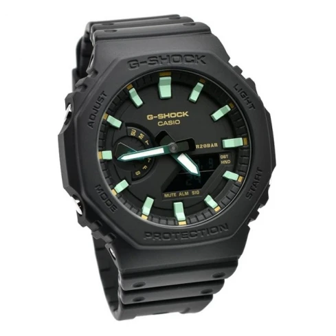 Мъжки ръчен часовник с кварцов механизъм - корпус от Карбон - Полимер - цвят Черен