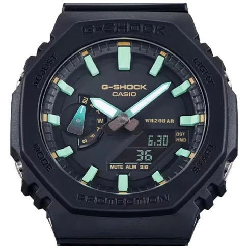 Мъжки ръчен часовник с кварцов механизъм - корпус от Карбон - Полимер - цвят Черен