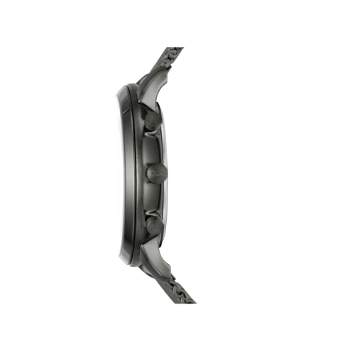 Мъжки ръчен часовник с кварцов механизъм - корпус от Стомана - Меш - цвят Черен Черен