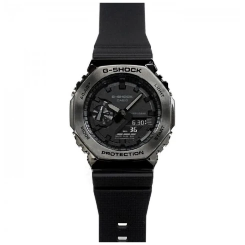 Мъжки ръчен часовник с кварцов механизъм - корпус от Полимер - Полимер - цвят Черен