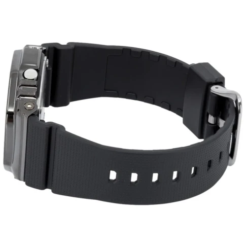 Мъжки ръчен часовник с кварцов механизъм - корпус от Полимер - Полимер - цвят Черен