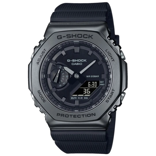 Мъжки ръчен часовник с кварцов механизъм - корпус от Полимер - Полимер - цвят Черен