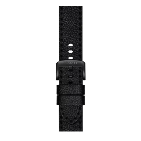 Мъжки ръчен часовник с кварцов механизъм - корпус от Стомана - Естествена кожа - цвят Черен Черен