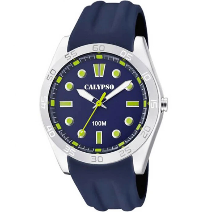 Унисекс ръчен часовник с кварцов механизъм - корпус от Полимер - Полимер - цвят Син Син