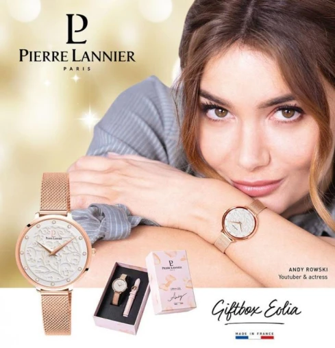 Дамски ръчен часовник с кварцов механизъм - корпус от Стомана - Меш - цвят Бял Розов