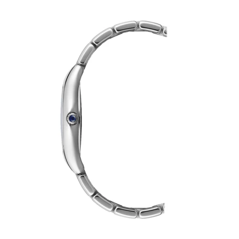 Дамски ръчен часовник с кварцов механизъм - корпус от Стомана - Стоманена верижка - цвят Син Сив