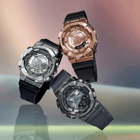 Дамски ръчен часовник с кварцов механизъм - корпус от Полимер - Полимер - цвят Розово Злато Черен