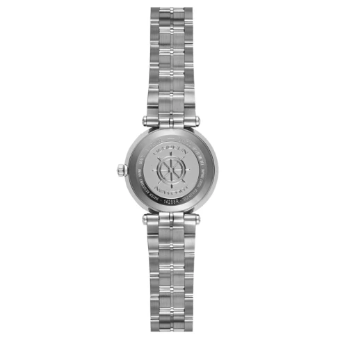 Дамски ръчен часовник с кварцов механизъм - корпус от Стомана - Стоманена верижка - цвят Седеф Сив