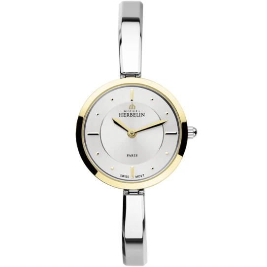 Herbelin 17401/BT11 Scandinave - Дамски ръчен часовник с кварцов механизъм - корпус от Стомана - Стоманена верижка - цвят Сребрист Сив