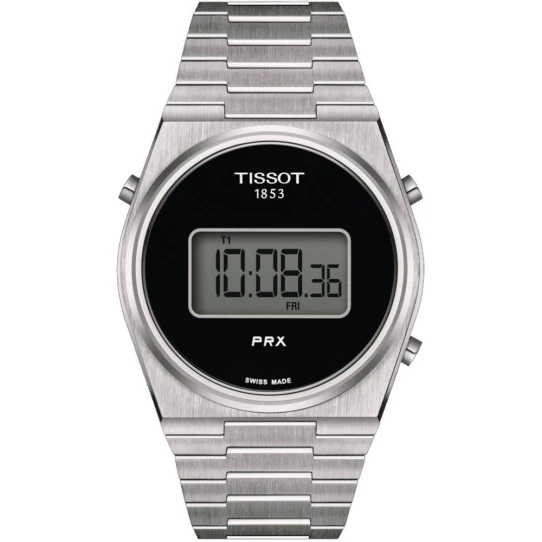 Унисекс ръчен часовник с кварцов механизъм - корпус от Стомана - Стоманена верижка - цвят Черен