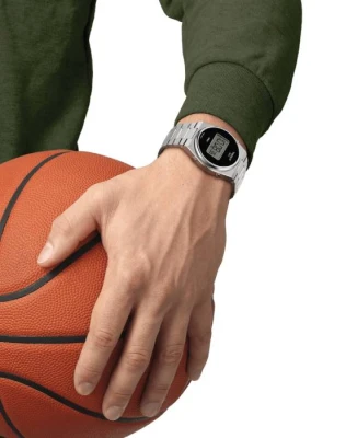 Унисекс ръчен часовник с кварцов механизъм - корпус от Стомана - Стоманена верижка - цвят Черен