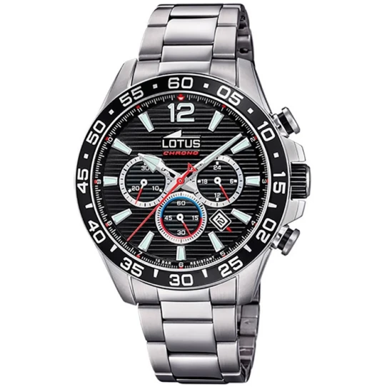 Мъжки ръчен часовник с кварцов механизъм - корпус от Стомана - Стоманена верижка - цвят Черен Сив