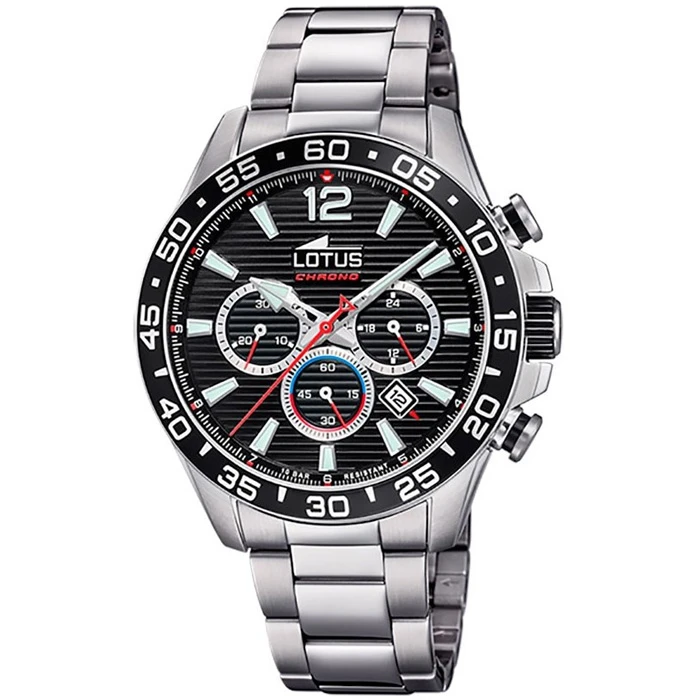 Мъжки ръчен часовник с кварцов механизъм - корпус от Стомана - Стоманена верижка - цвят Черен Сив