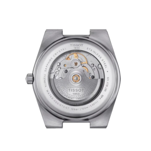 Мъжки ръчен часовник с автоматичен механизъм - корпус от Стомана - Стоманена верижка - цвят Син Сив