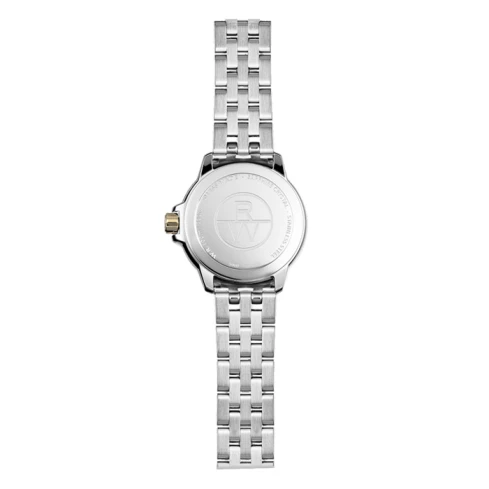 Дамски ръчен часовник с кварцов механизъм - корпус от Стомана - Стоманена верижка - цвят Седеф Сив