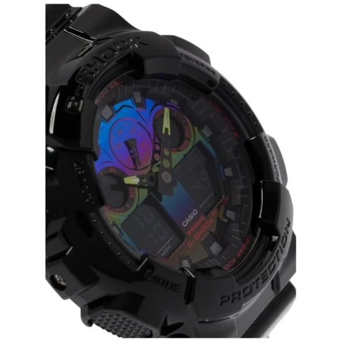 Мъжки ръчен часовник с кварцов механизъм - корпус от Полимер - Полимер - цвят Дъга