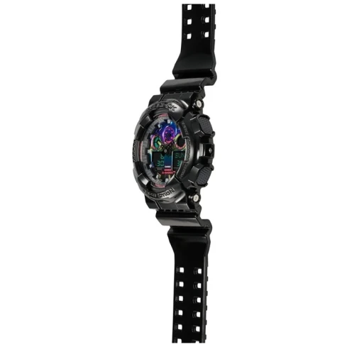 Мъжки ръчен часовник с кварцов механизъм - корпус от Полимер - Полимер - цвят Дъга