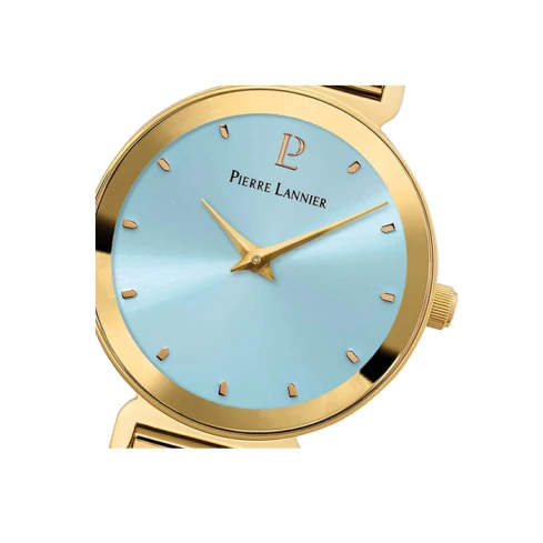 Дамски ръчен часовник с кварцов механизъм - корпус от Стомана - Меш - цвят Син