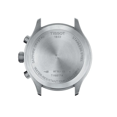 Мъжки ръчен часовник с кварцов механизъм - корпус от Стомана - Естествена кожа - цвят Черен Бял