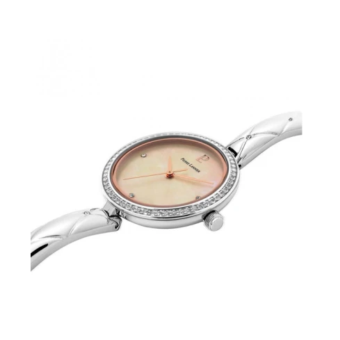 Дамски ръчен часовник с кварцов механизъм - корпус от Стомана - Стоманена верижка - цвят Седеф