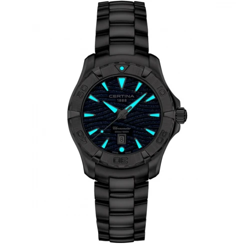 Мъжки ръчен часовник с кварцов механизъм - корпус от Стомана - Стоманена верижка - цвят Син Сив