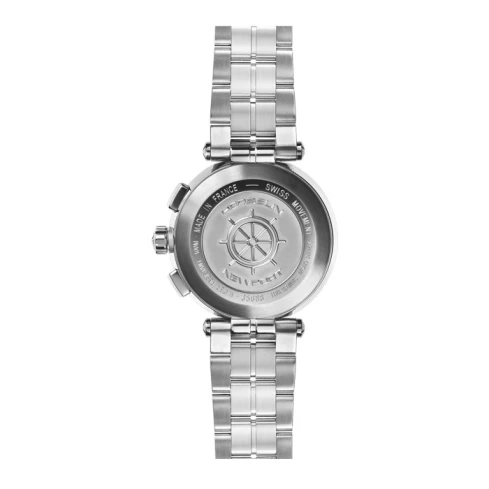 Дамски ръчен часовник с кварцов механизъм - корпус от Стомана - Стоманена верижка - цвят Седеф Сив