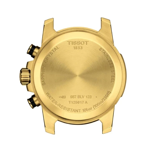 Мъжки ръчен часовник с кварцов механизъм - корпус от Стомана - Стоманена верижка - цвят Черен Злато