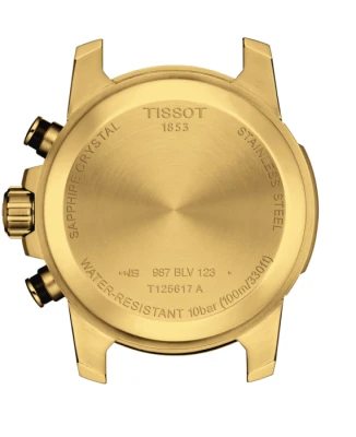 Мъжки ръчен часовник с кварцов механизъм - корпус от Стомана - Стоманена верижка - цвят Черен Злато