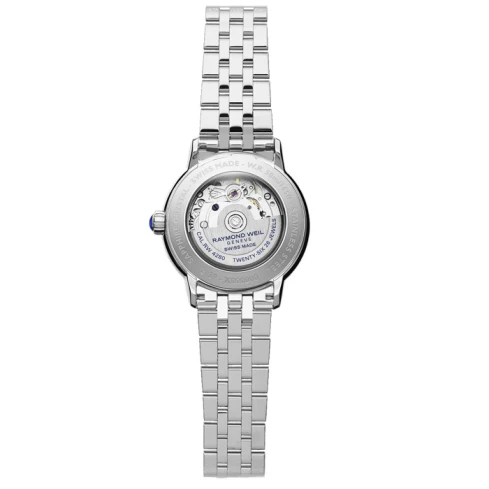 Дамски ръчен часовник с автоматичен механизъм - корпус от Стомана - Стоманена верижка - цвят Седеф Сив