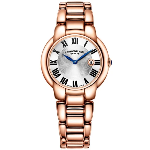 Дамски ръчен часовник с кварцов механизъм - корпус от Стомана - Стоманена верижка - цвят Сребрист Розово Злато