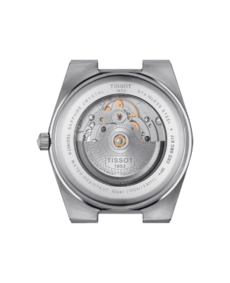 Мъжки ръчен часовник с автоматичен механизъм - корпус от 18К Злато - Стоманена верижка - цвят Сребрист Сив