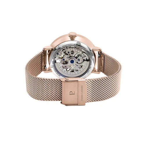 Дамски ръчен часовник с автоматичен механизъм - корпус от Стомана - Меш - цвят Бял Розово Злато